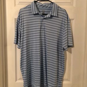 Light Blue and Navy golf shirt. Size large.
